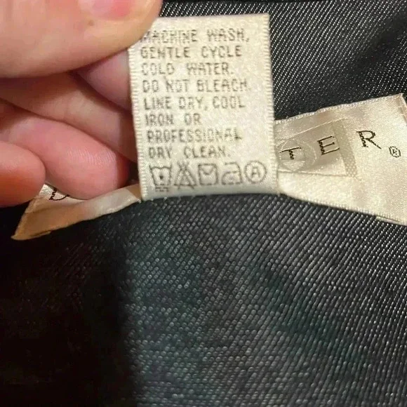 Doncaster black denim button up stretchy blazer with pockets sz 12 - Picture 6 of 11